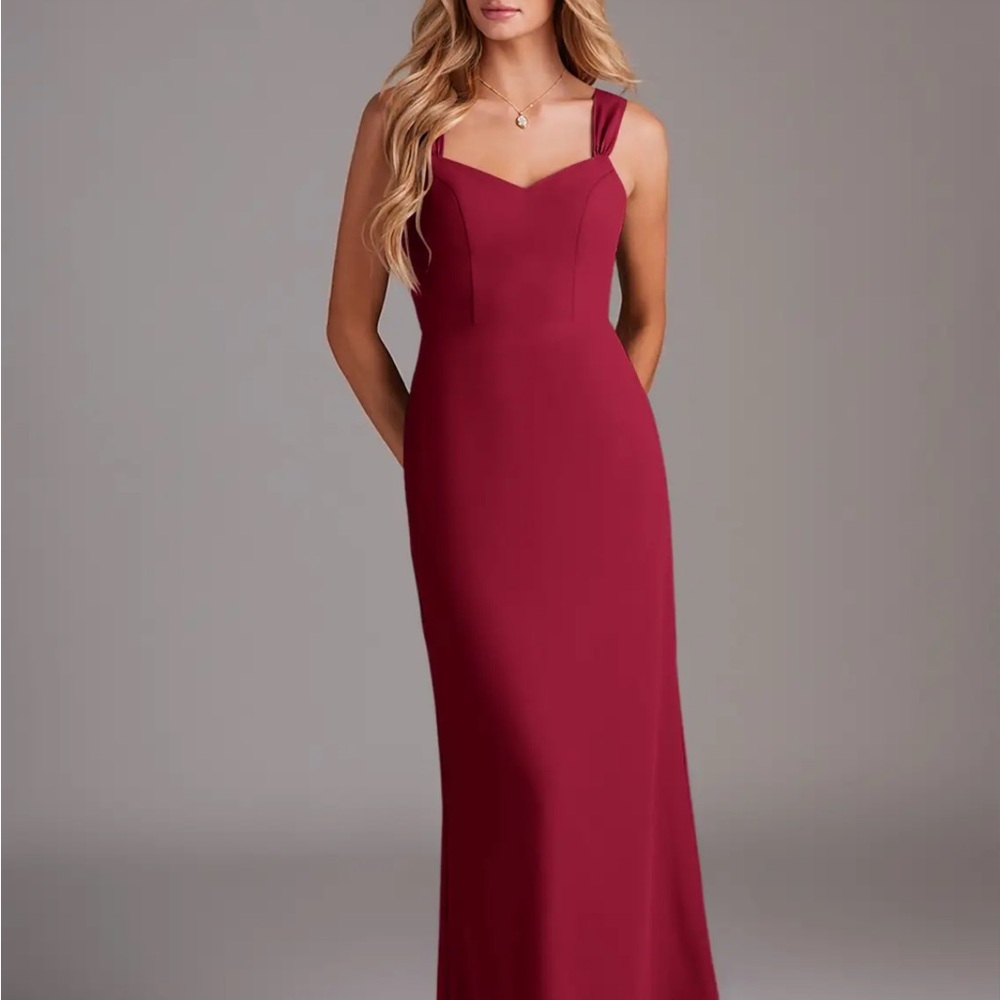 Azazie Denice Burgundy Bridesmaid Dress